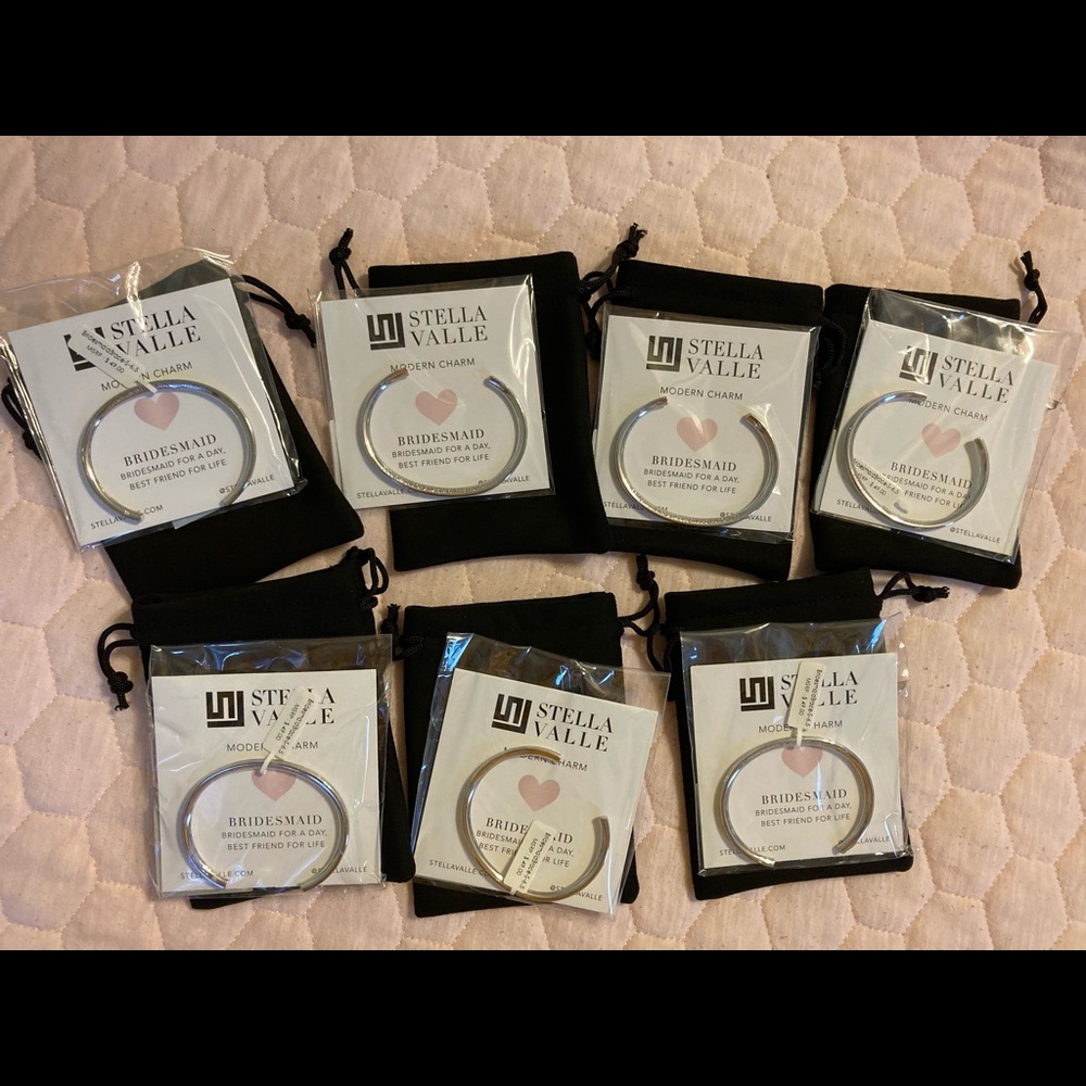 Stella Valle Silver Bridesmaid Bracelets. Brand New!